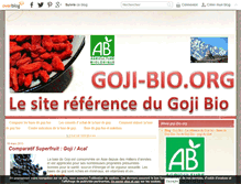 Tablet Screenshot of goji-bio.org